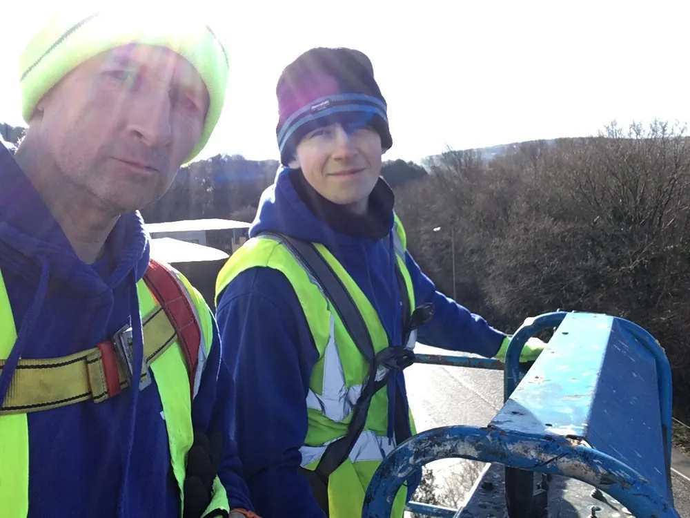 JMC HIGHVAC team working at height