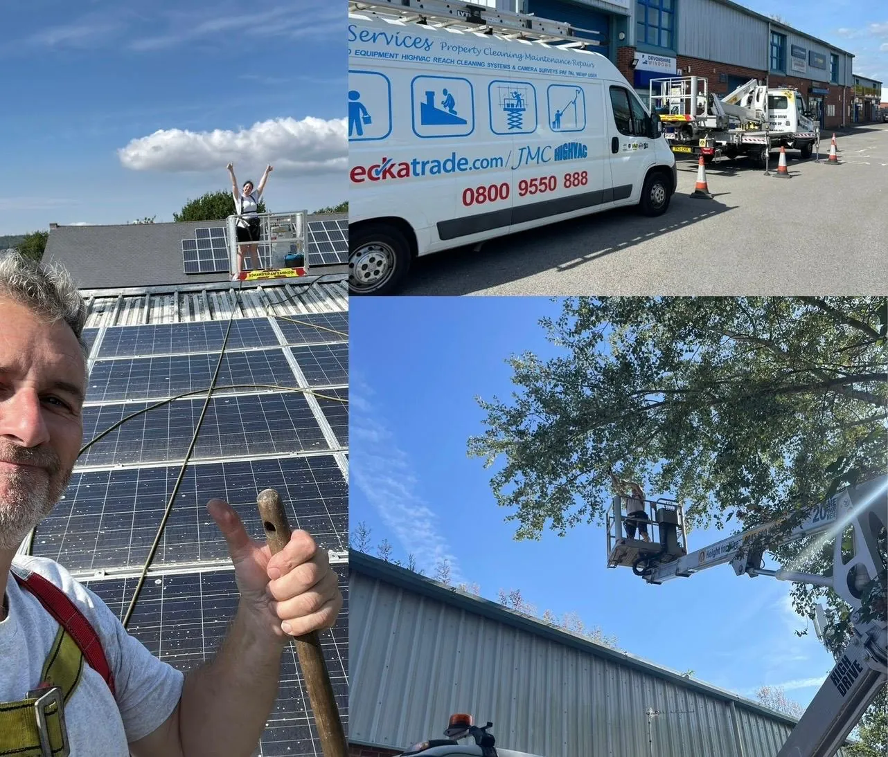High-reach and solar-panel work